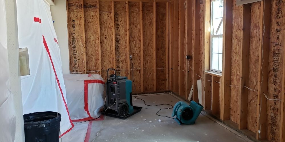 Trocknungsgeräte im Einsatz